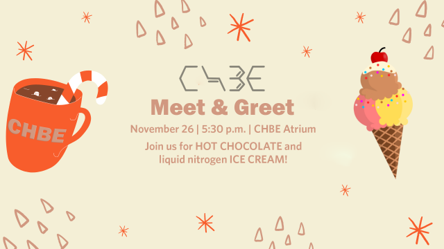 CHBE Meet and Greet – Nov 26
