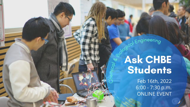 Feb 16 Info Session: Ask CHBE Students