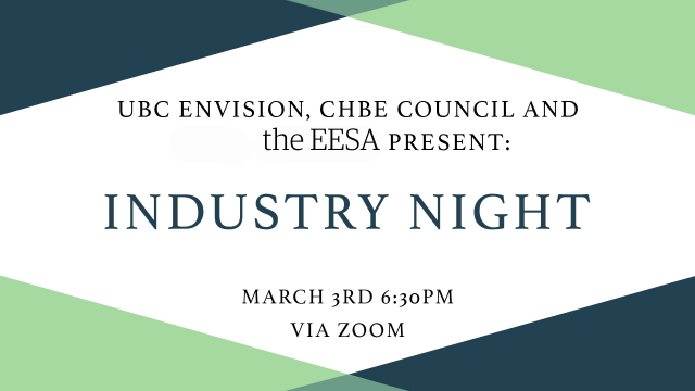 CHBE Industry Night – March 3, 2022