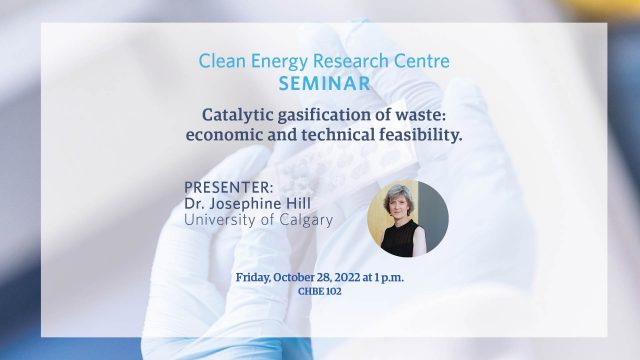 Special Seminar: Catalytic Gasification of Waste – Oct 28