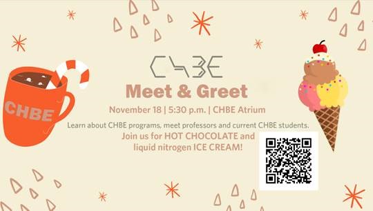 CHBE Meet and Greet – Nov 18