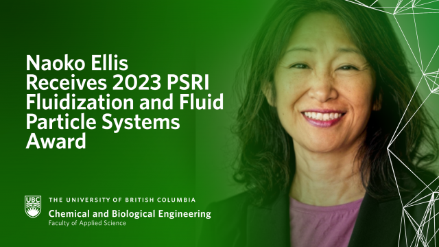 Naoko Ellis Receives the 2023 PSRI Fluidization and Fluid Particle Systems Award
