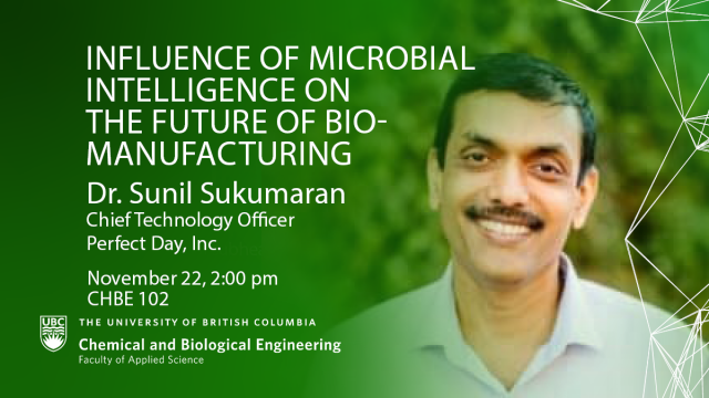 Seminar: Influence of Microbial Intelligence on the Future of Bio-Manufacturing