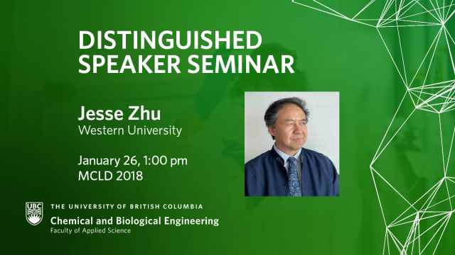 Distinguished Speaker Seminar Jan 26 – Jesse Zhu