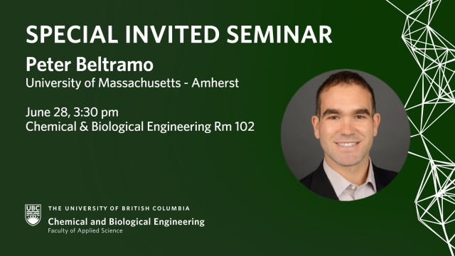 Special Invited Seminar June 28 – Peter Beltramo
