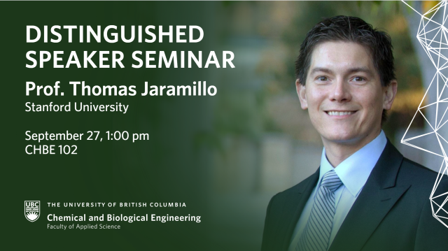 Distinguished Speaker Seminar Sep 27, 2024: Thomas Jaramillo