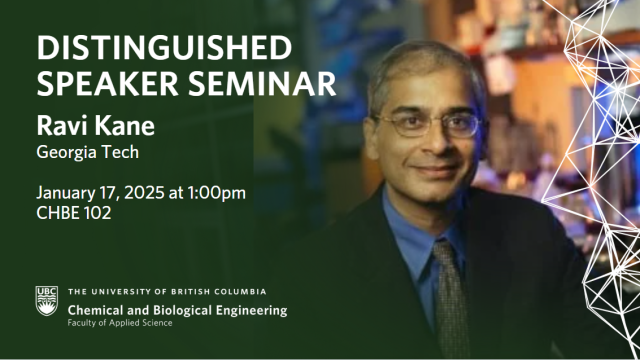 Distinguished Speaker Seminar Jan 17, 2025: Ravi Kane