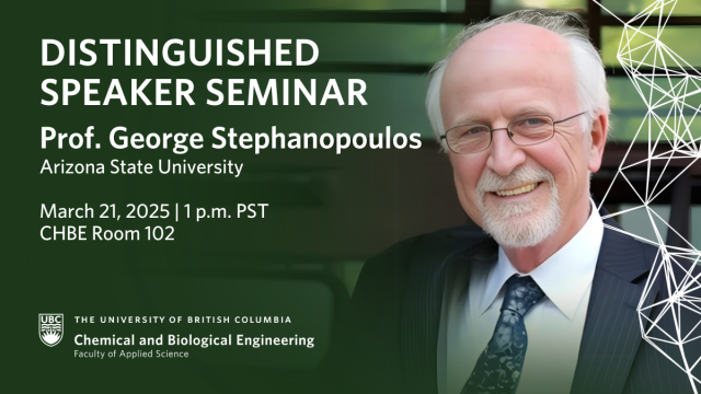 Distinguished Speaker Seminar Mar 21, 2025: George Stephanopoulos