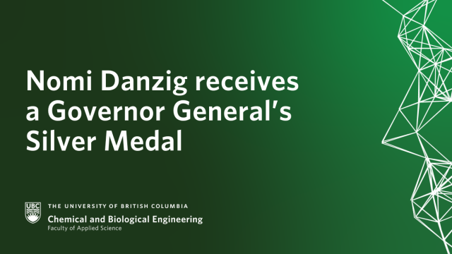 Nomi Danzig Awarded Governor General’s Silver Medal